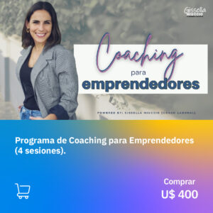 Programa de Coaching para Emprendedores (Pack de 4 sesiones)